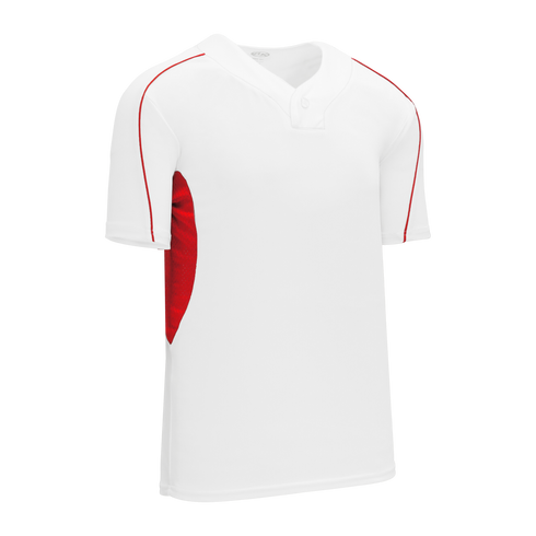 Athletic Knit One Button Pro Placket Baseball Jersey with Underarm Inserts (BA1745)